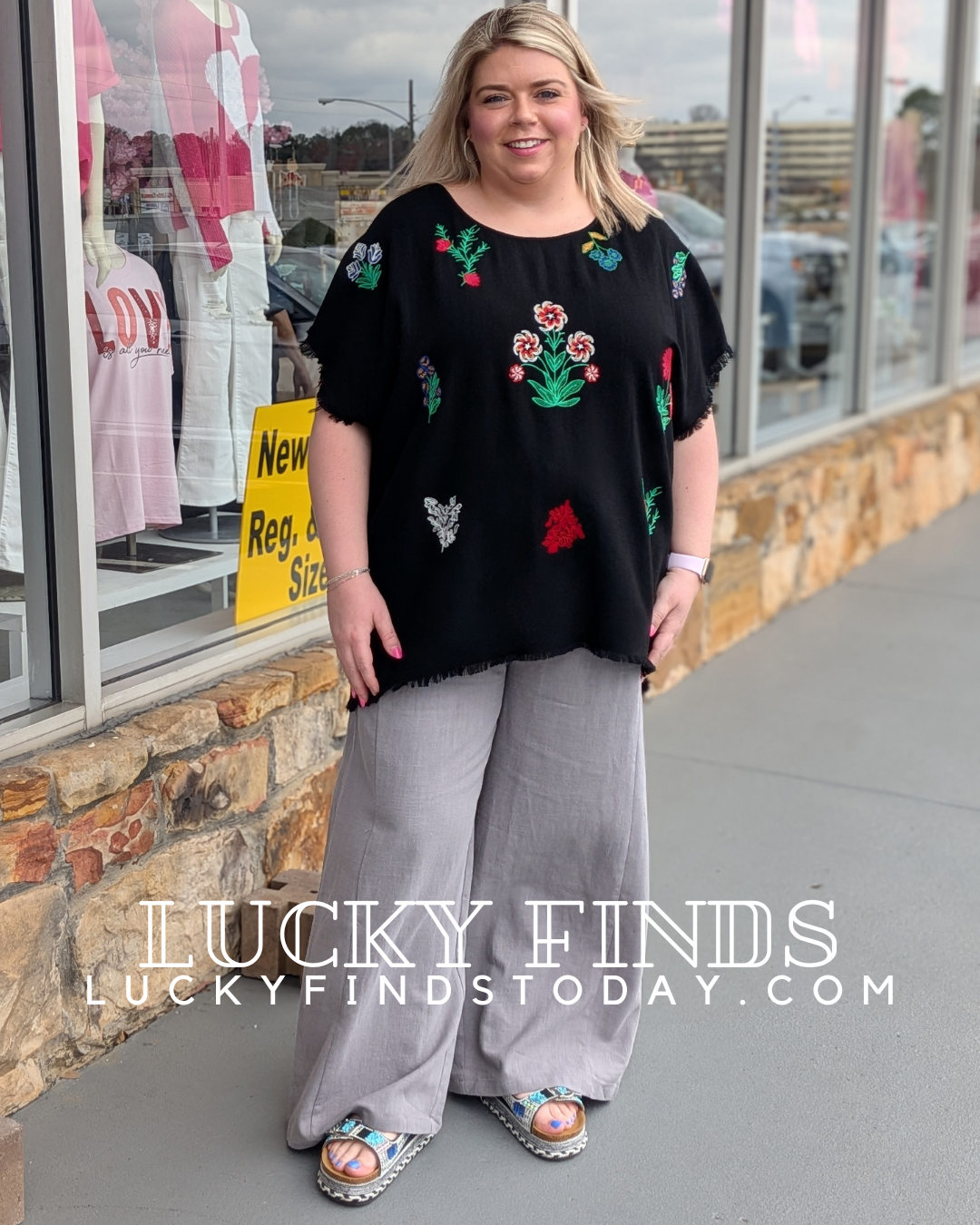 Strolls Casual Curvy Palazzo Pants W324