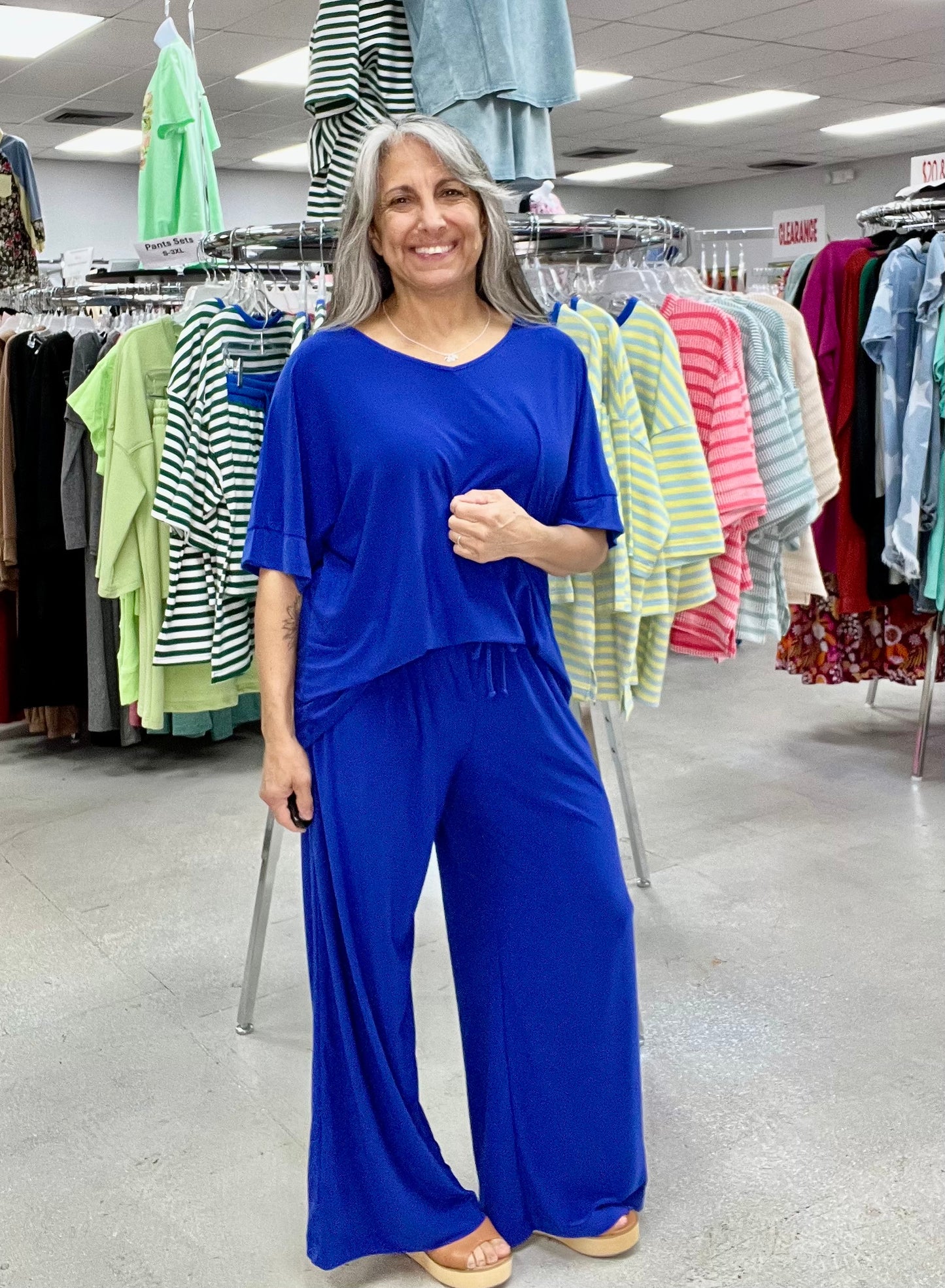 Cabana Wide Leg Pants Set A269