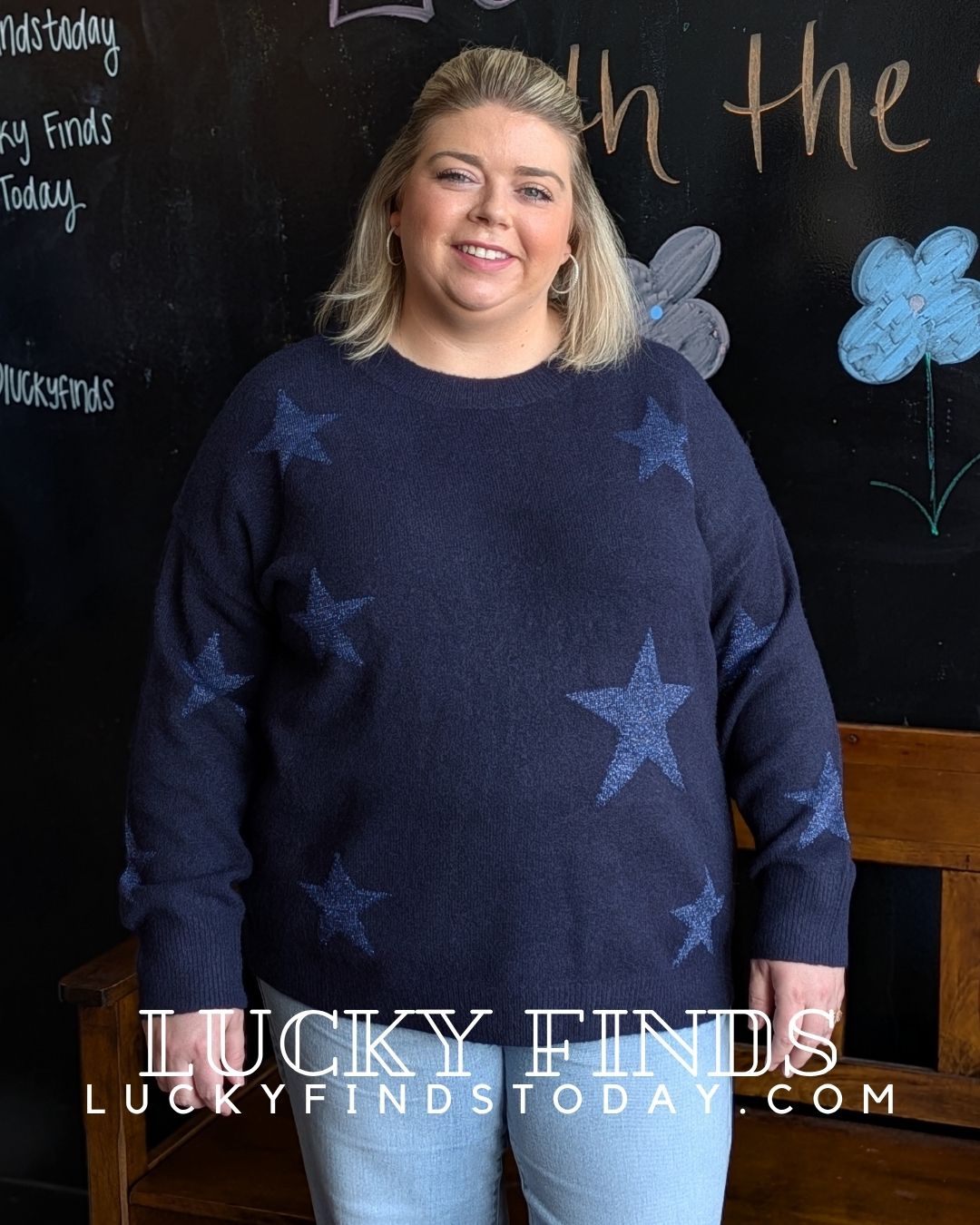 My Star Curvy Sweater Top W457