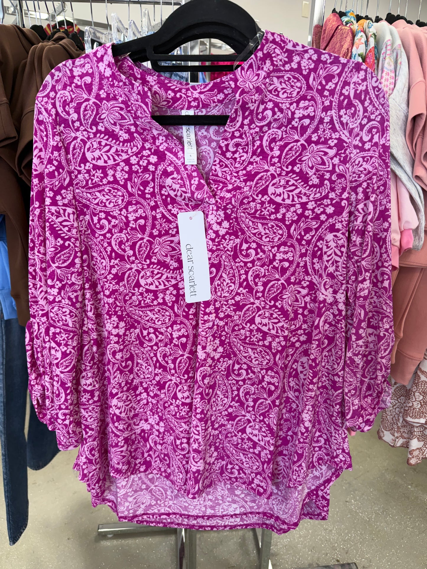 Dear Scarlett Tunic Top A283 Final Sale