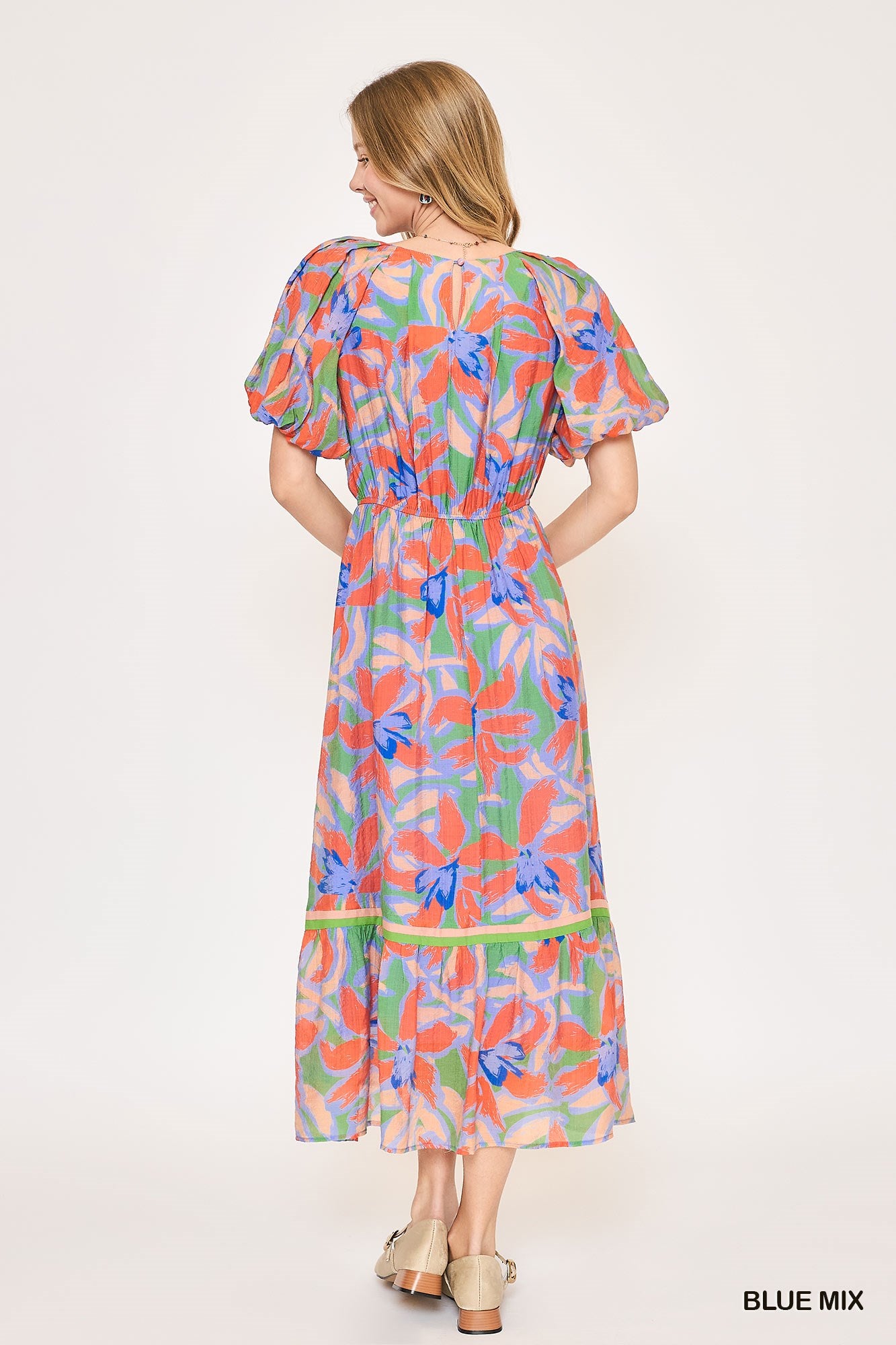 Umgee Tiered Floral Maxi P489