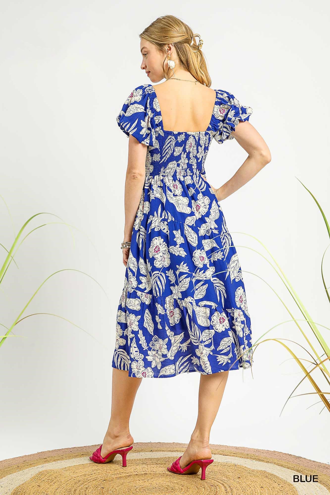 Umgee Tropical Print Midi P492