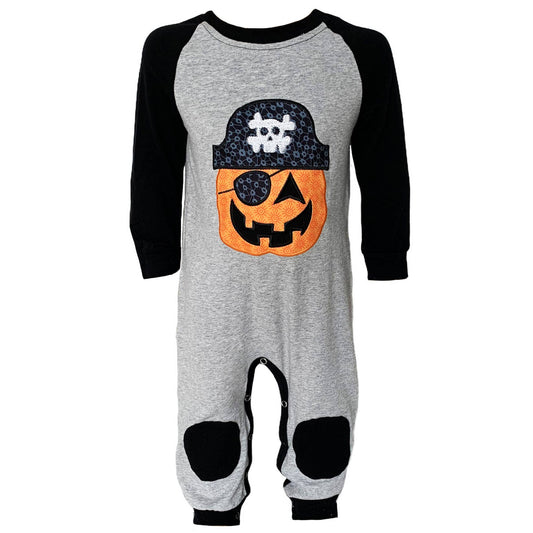 K108 Pirate Jack O Lanter Boys Romper