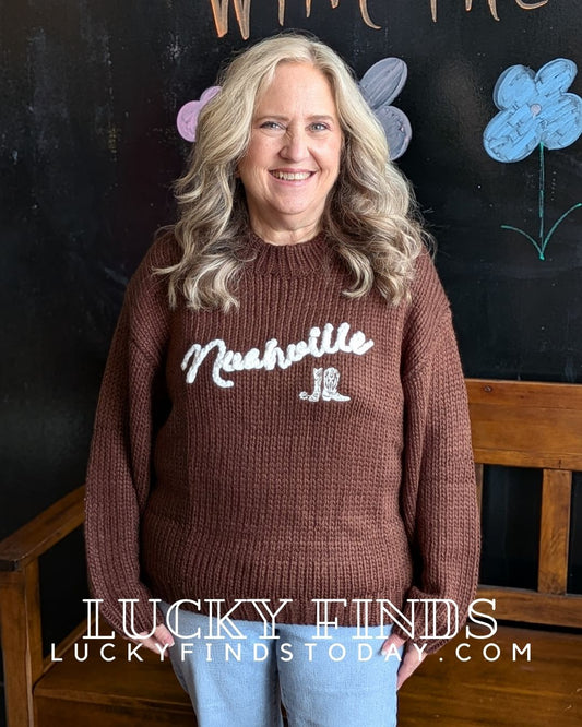 Cozy Nashville Knit Sweater W461