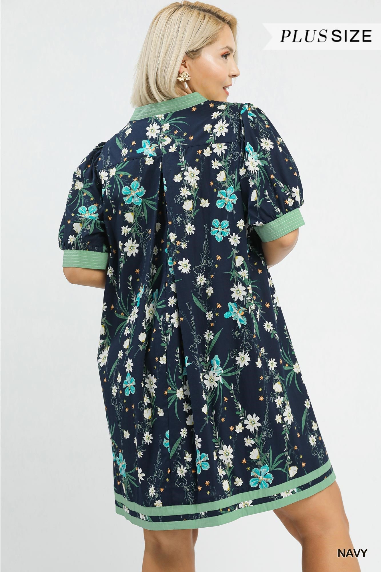 Umgee Curvy Floral Dress P494