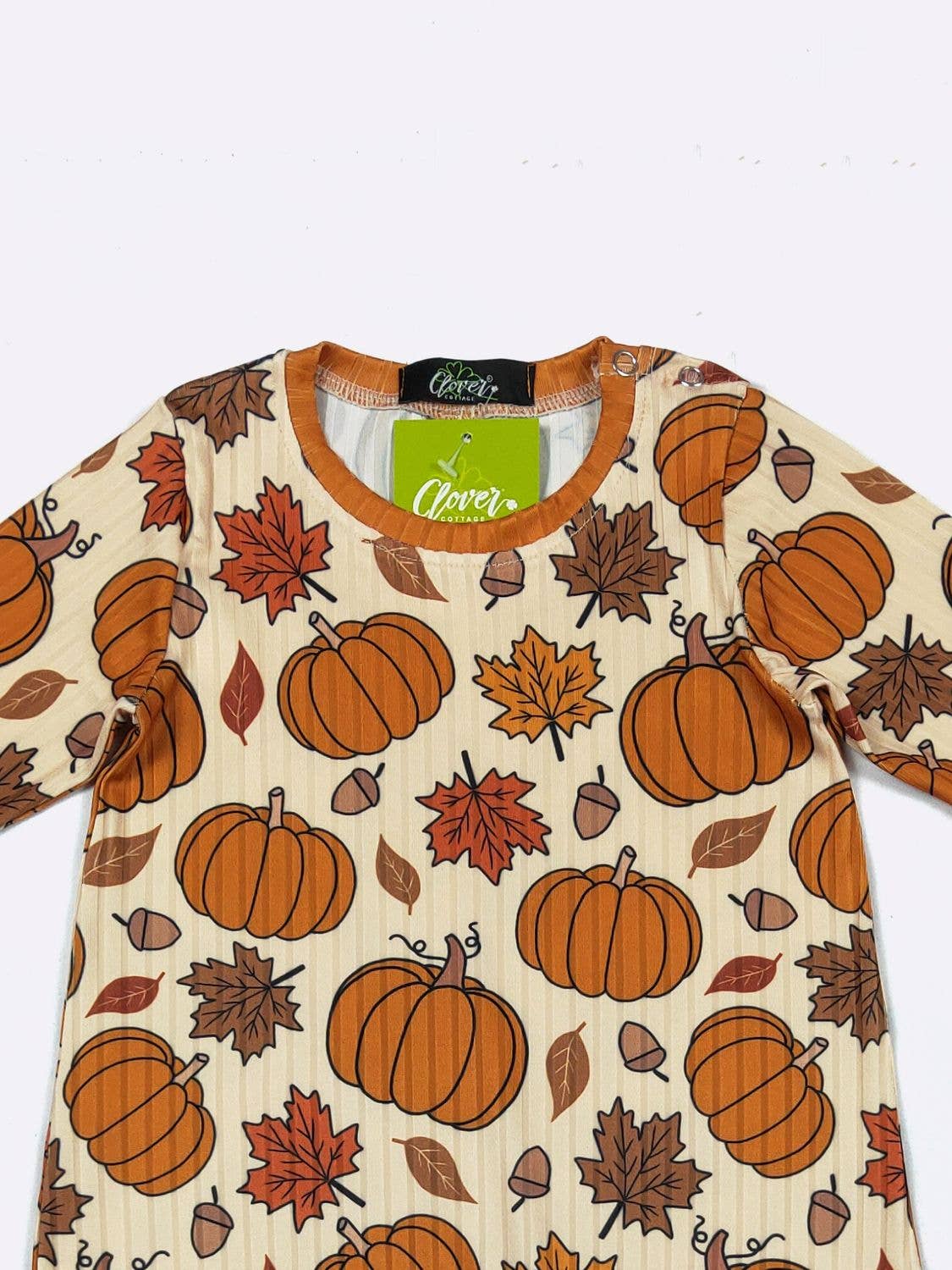 K169 Harvest Pumpkin Boy Romper