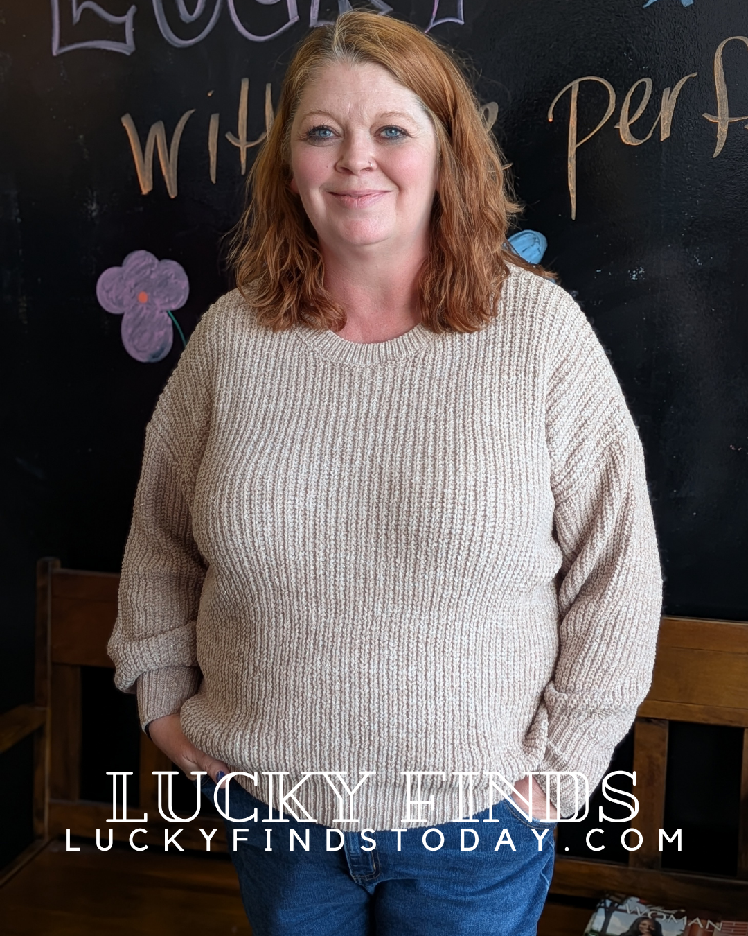 Cozy Curvy Chunky Sweater W470