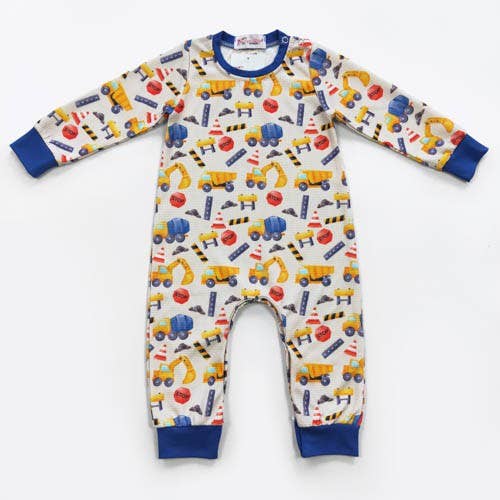 K168 Construction Boy Romper