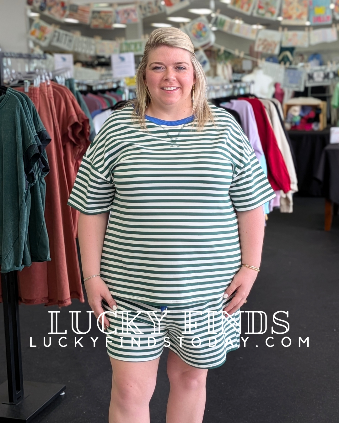 Cabana Striped Shorts Set D1690