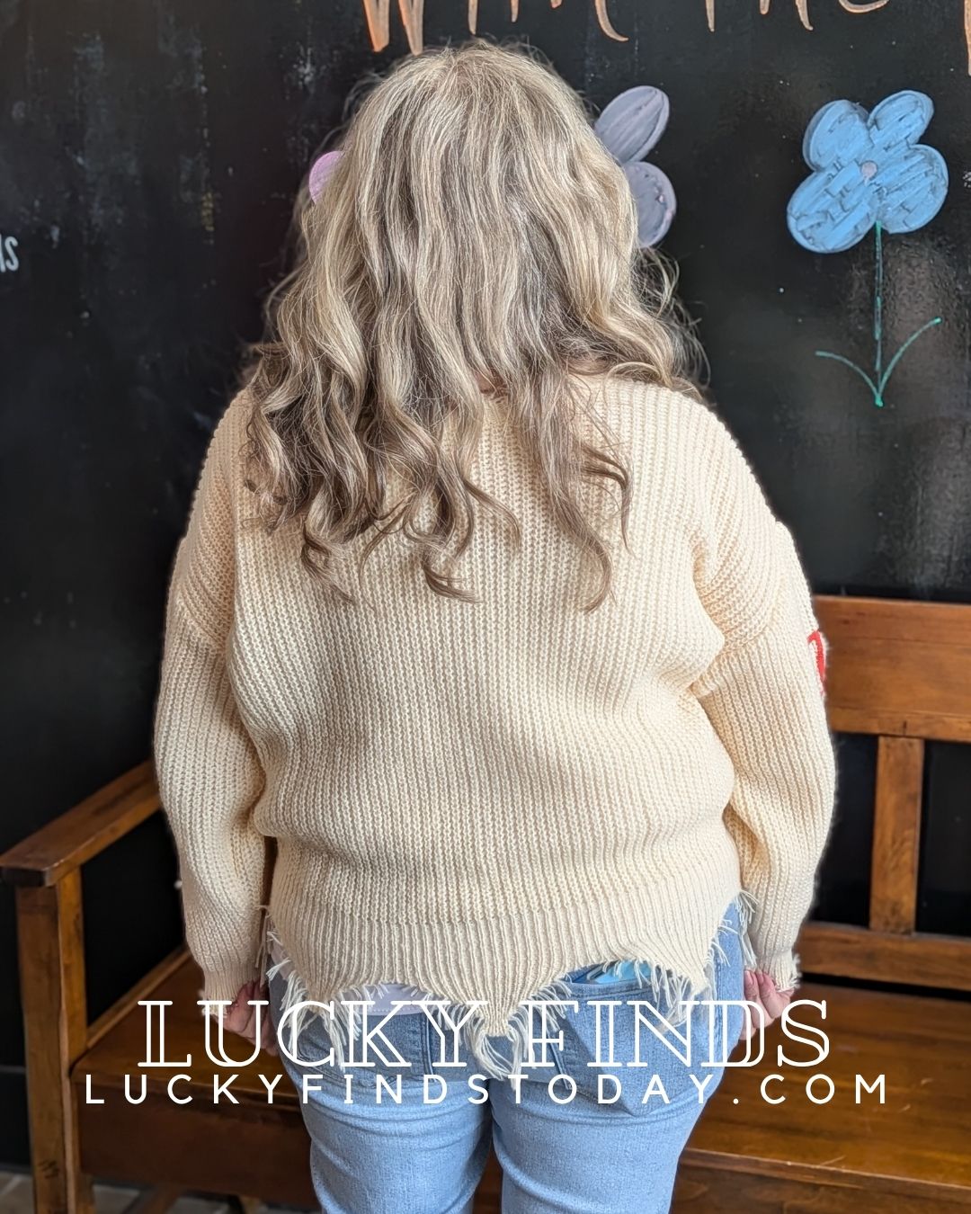 Pumpkin Embroidered Sweater W463