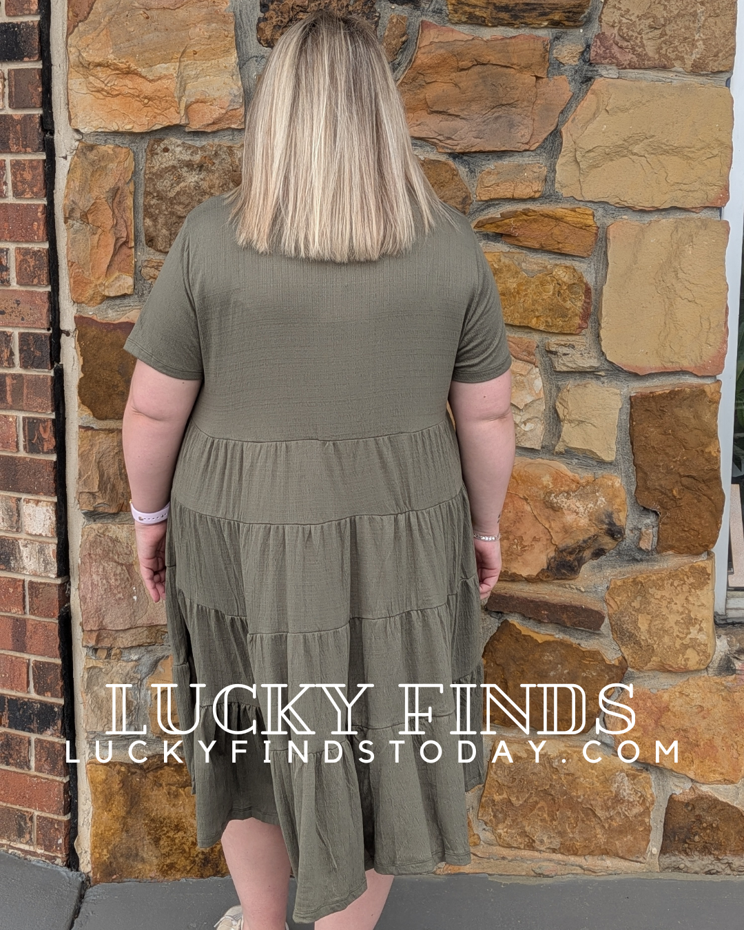 Florence Curvy Midi Swing Dress W341