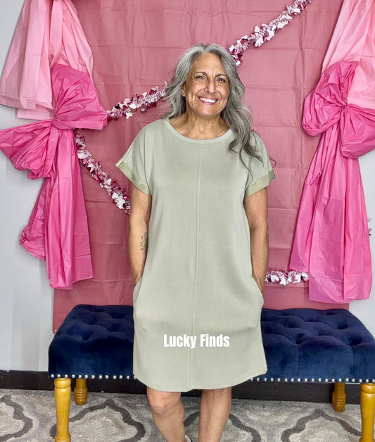 Young Scuba T-Shirt Dress A278