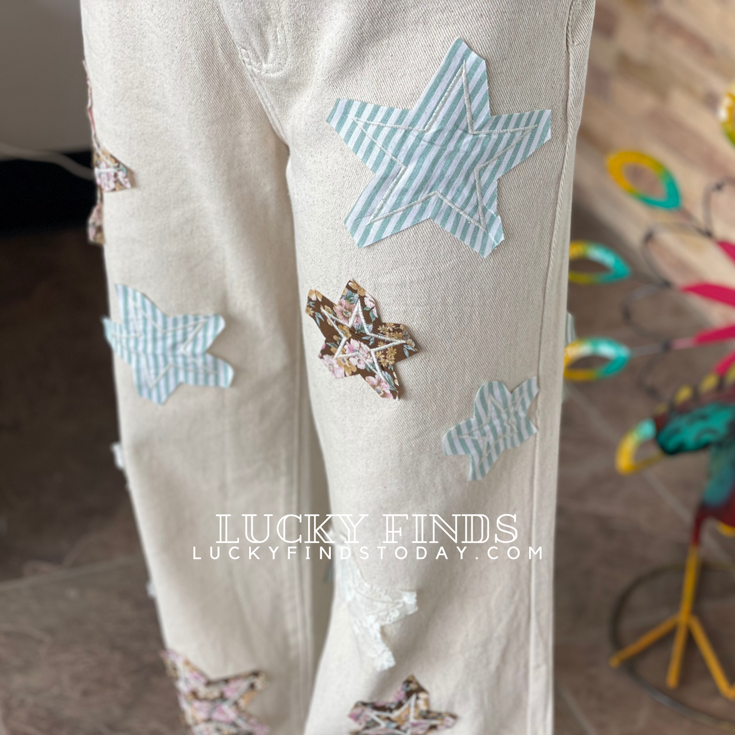 Trendy POL Star Patch Jeans P316