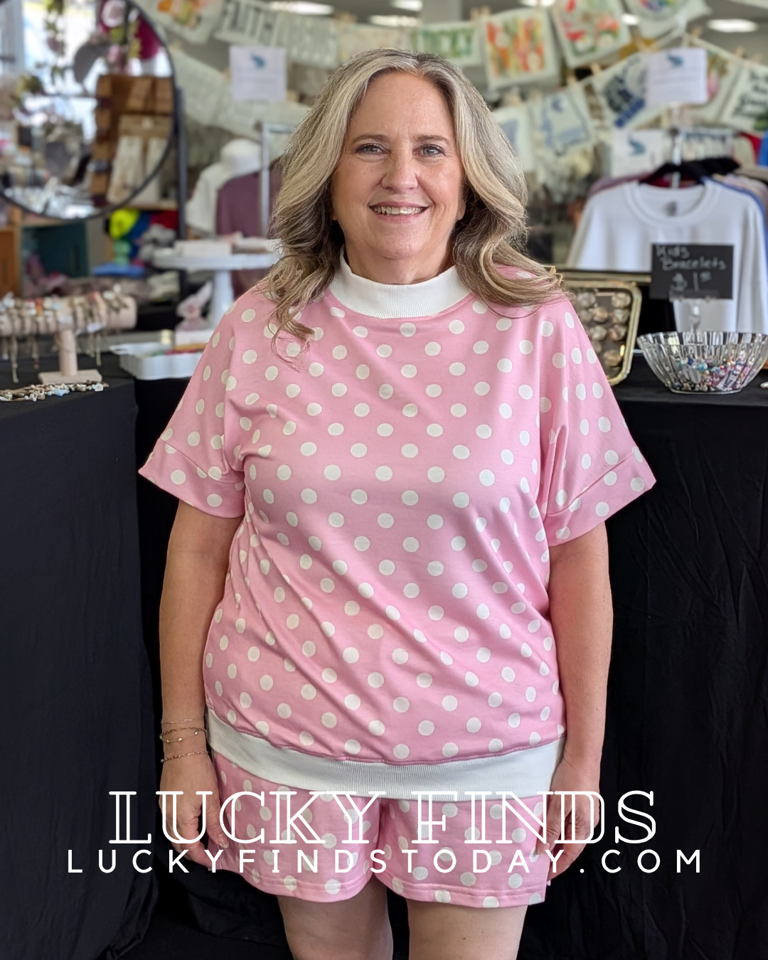 Lucky Polka Dot Shorts Set D1744