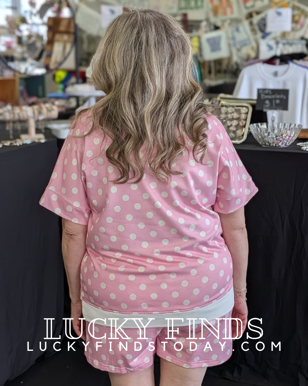 Lucky Polka Dot Shorts Set D1744
