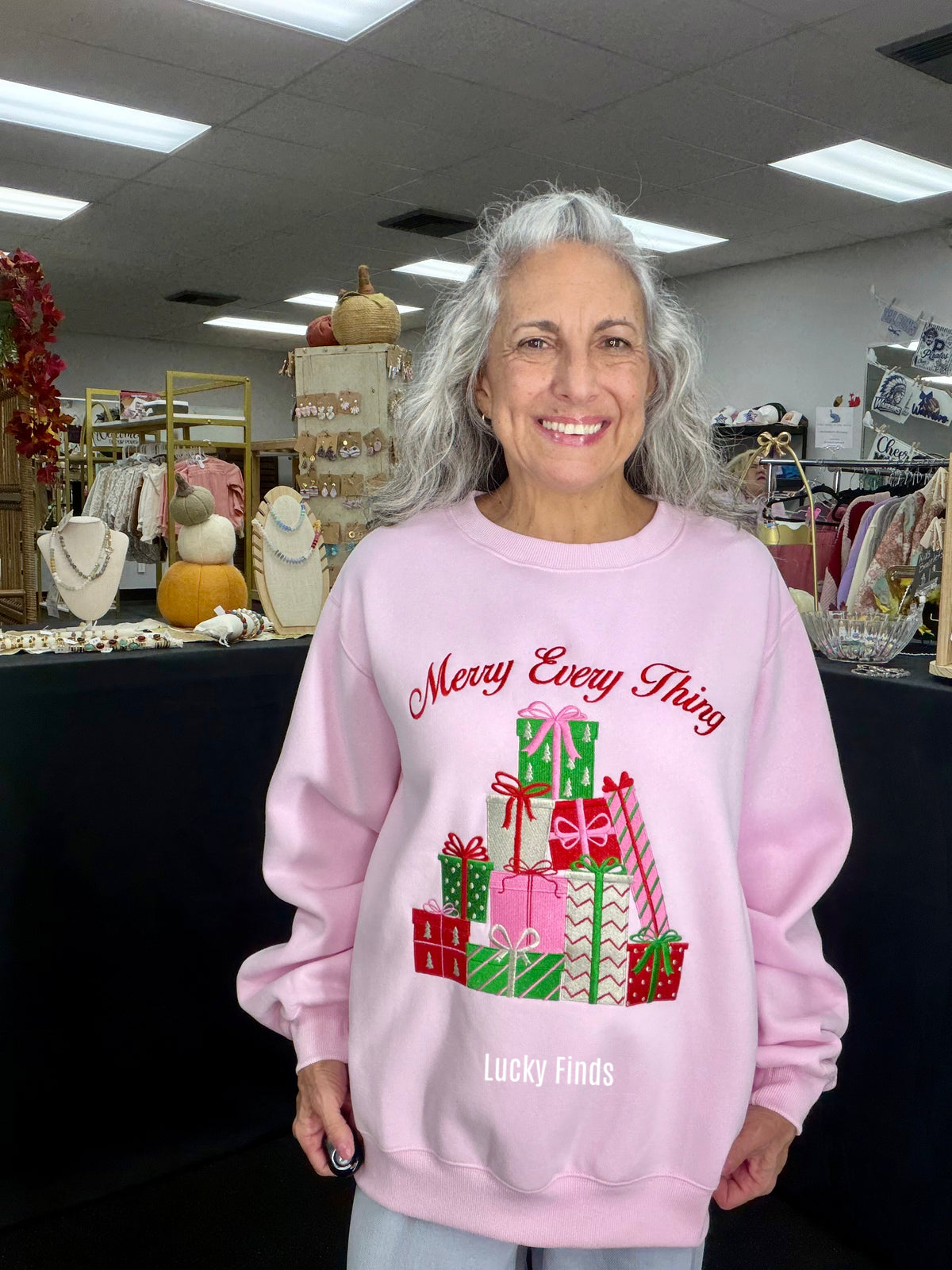 Fancy Holiday Embroidered Top W495