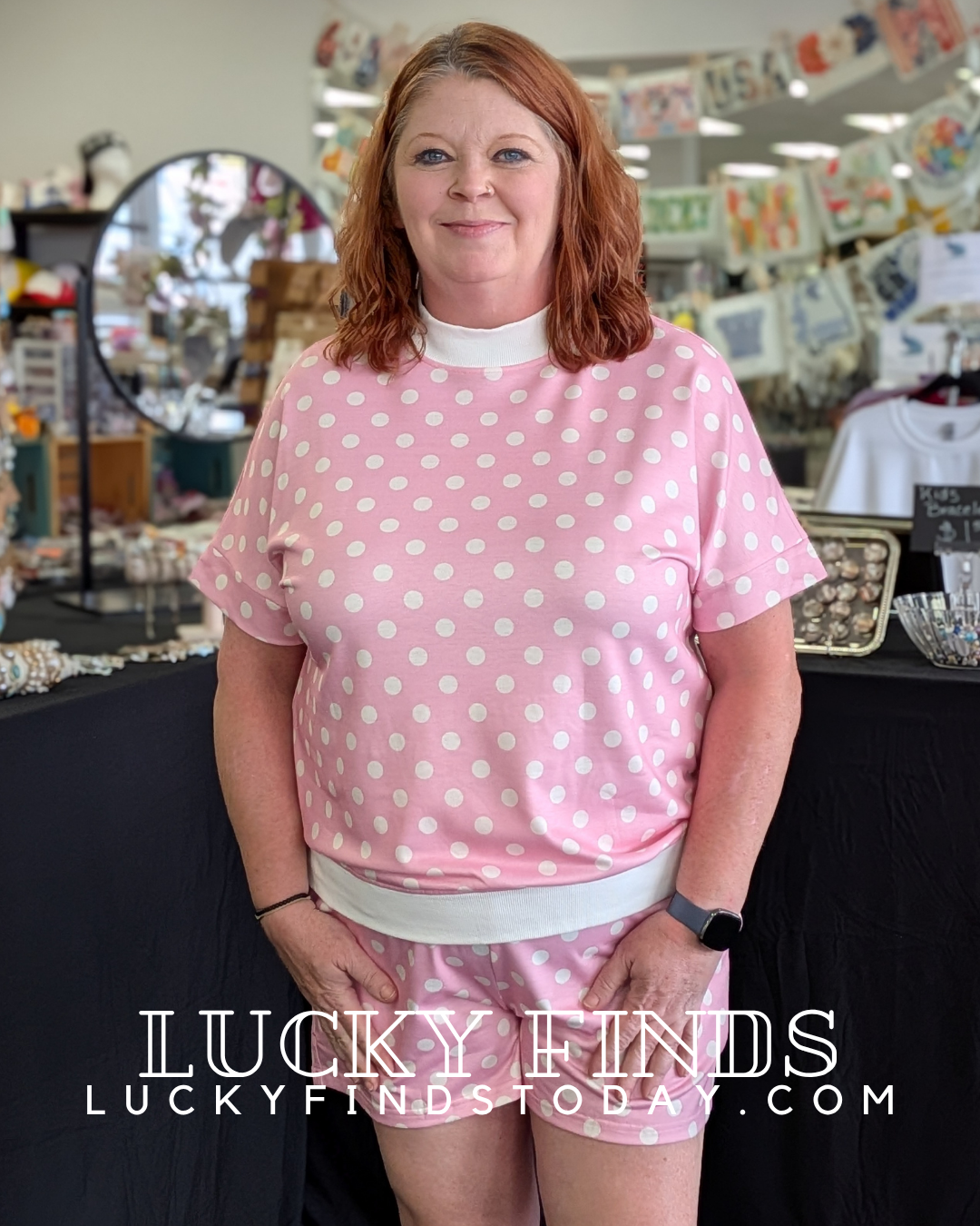 Lucky Polka Dot Shorts Set D1744