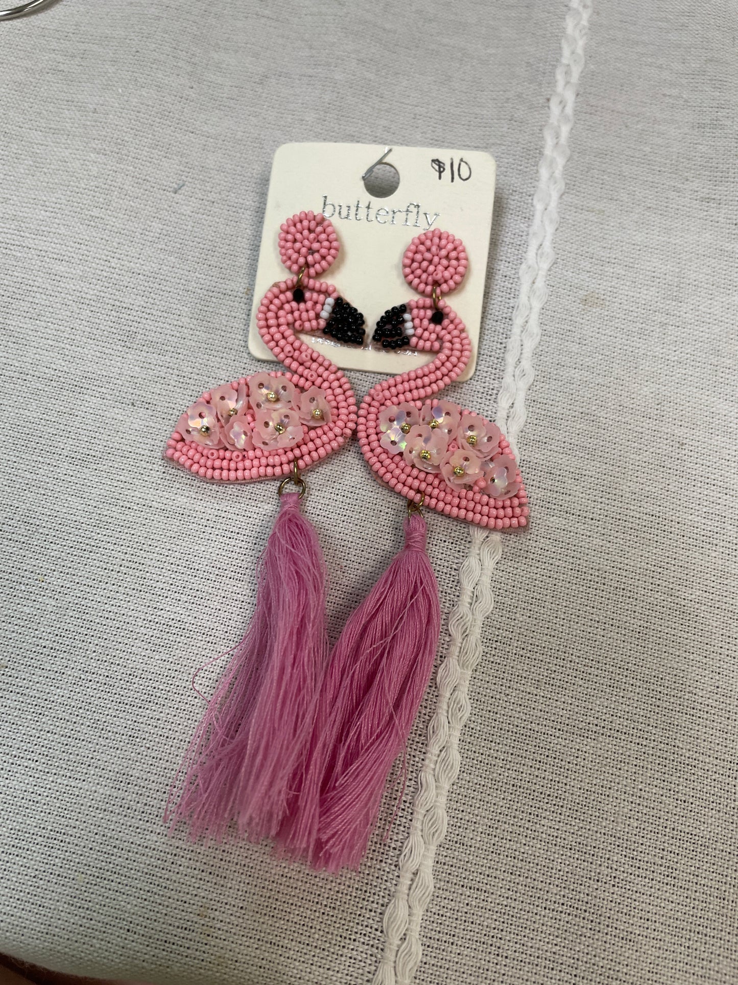 S320 flamingo earrings