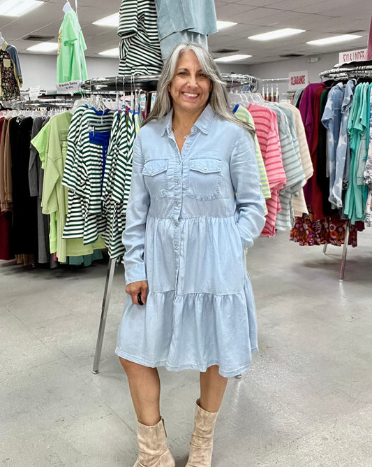 Made for Me Chambray Dress W330