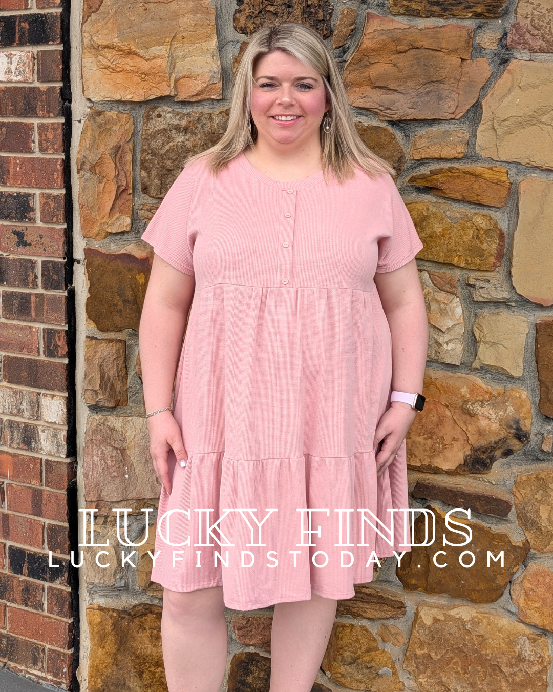 Jordan's Curvy Babydoll Tiered Dress W343