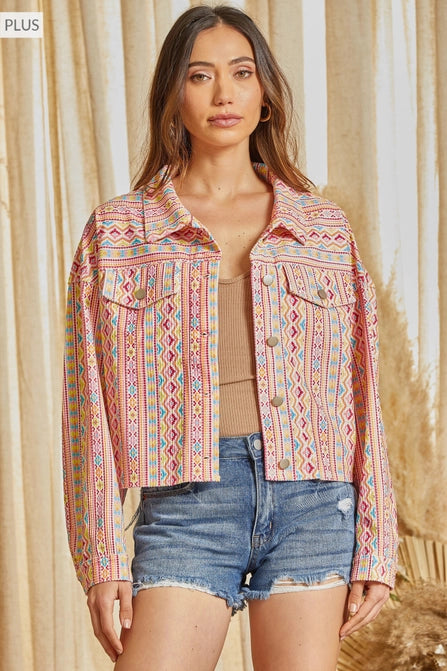 Boho Rhinestone Jacket 8195 Final Sale