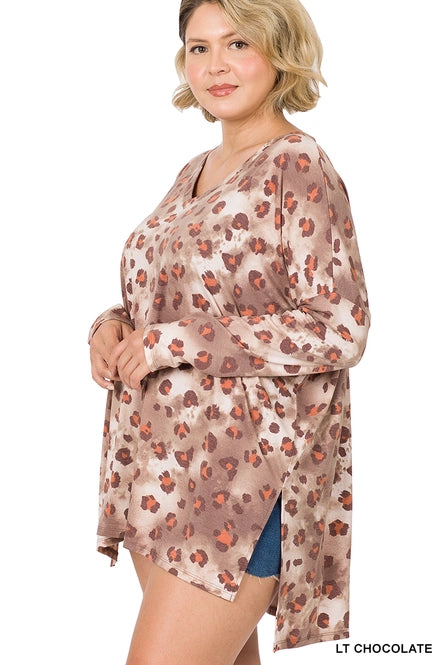 Comfy Jungle Curvy Top 8264