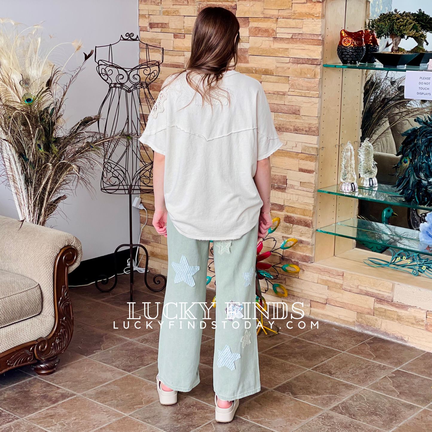Trendy POL Star Patch Jeans P316