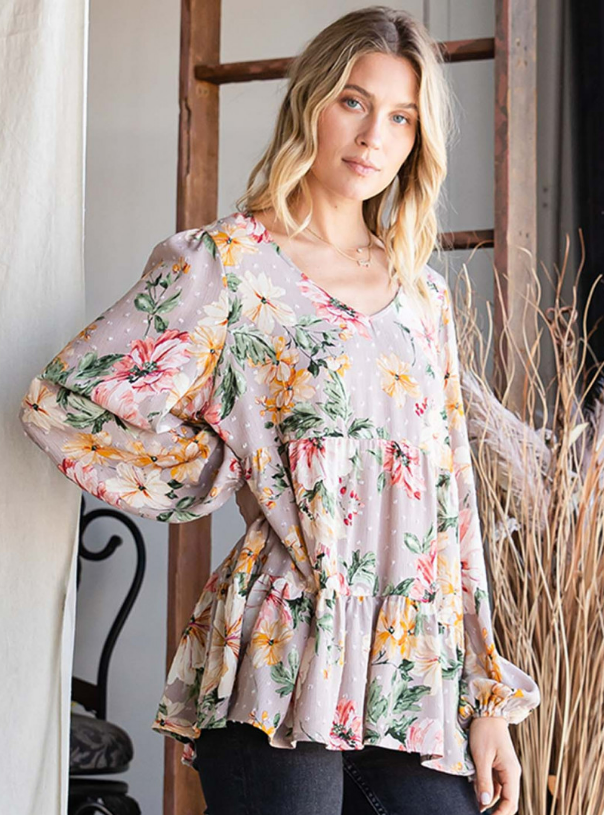 Hannah's Babydoll Top 8337