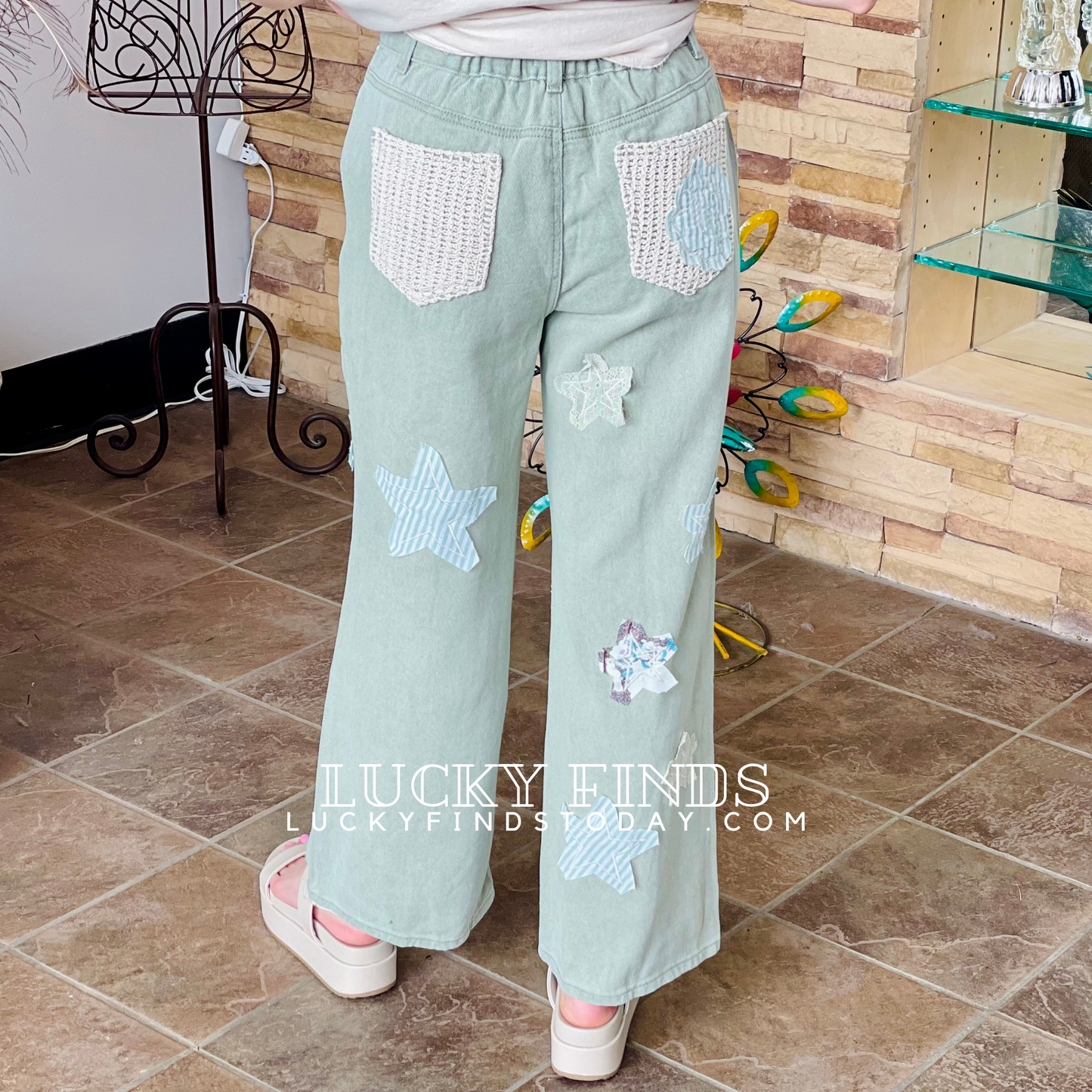 Trendy POL Star Patch Jeans P316