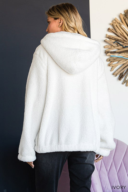 Boston Fuzzy Hooded Jacket  8504