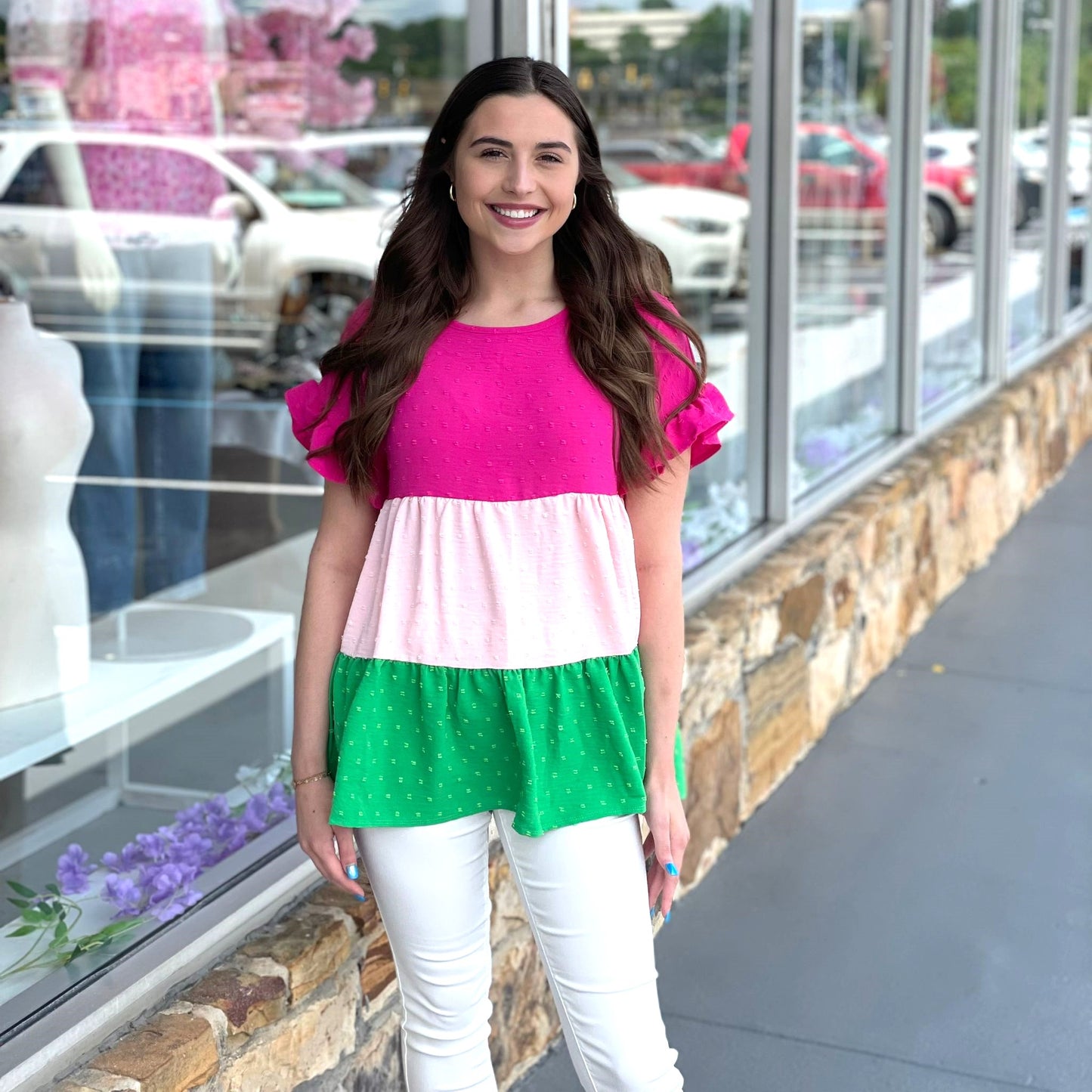 Summer Tiered Ruffle Top 8554 Final Sale