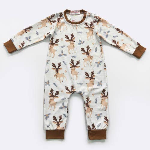 K164 Spruce Deer Boy Romper