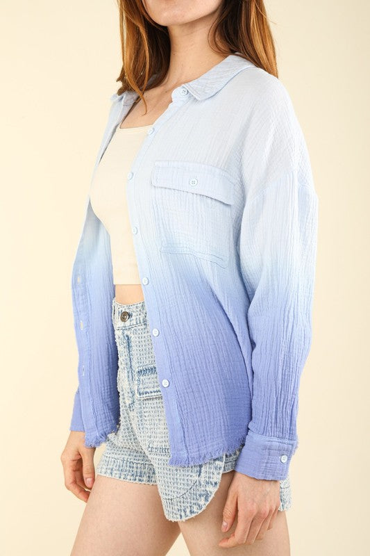 Cozy Morning Ombre Top 8616