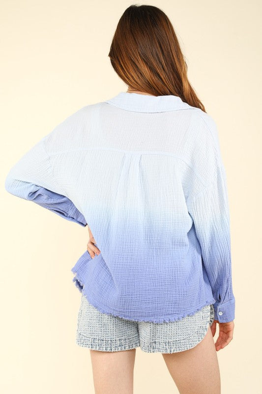 Cozy Morning Ombre Top 8616