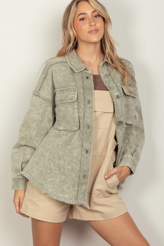 Loving You Denim Shacket/Jacket 8618