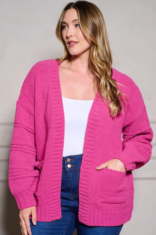 Comfy Chunky Open cardigan 8634