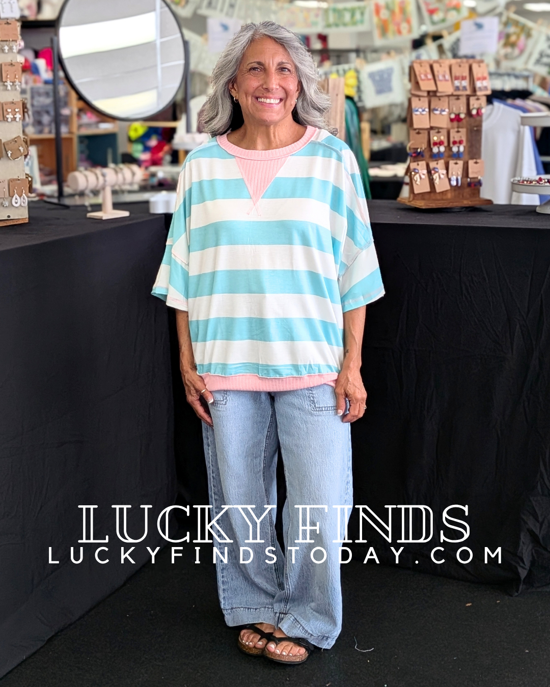 Coastal Striped Top D1714