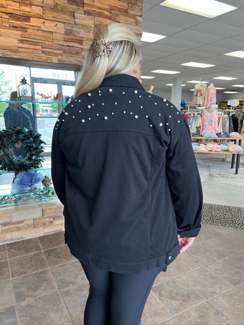 Santa Fe Pearl Stud Curvy Jacket 8707