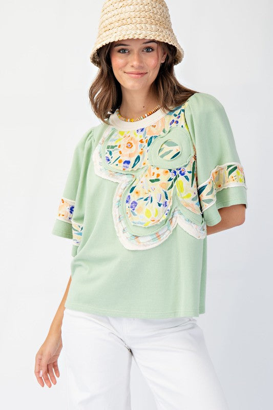 Dreaming of Flower Patch Top 8784