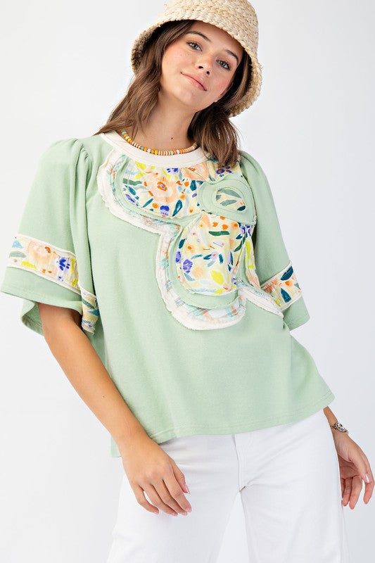 Dreaming of Flower Patch Top 8784