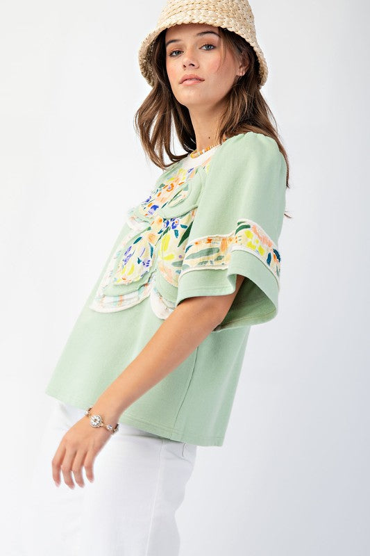 Dreaming of Flower Patch Top 8784