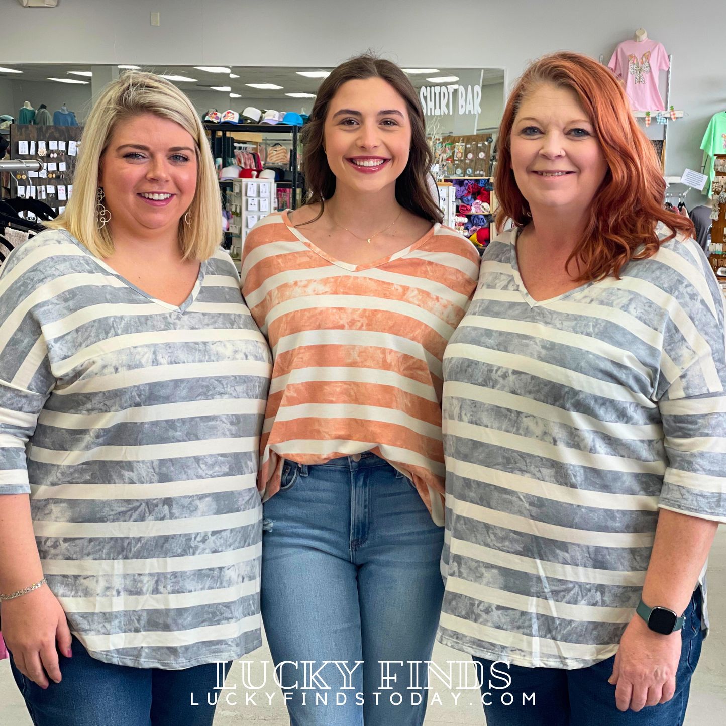 Regan Striped Comfy Top 8844