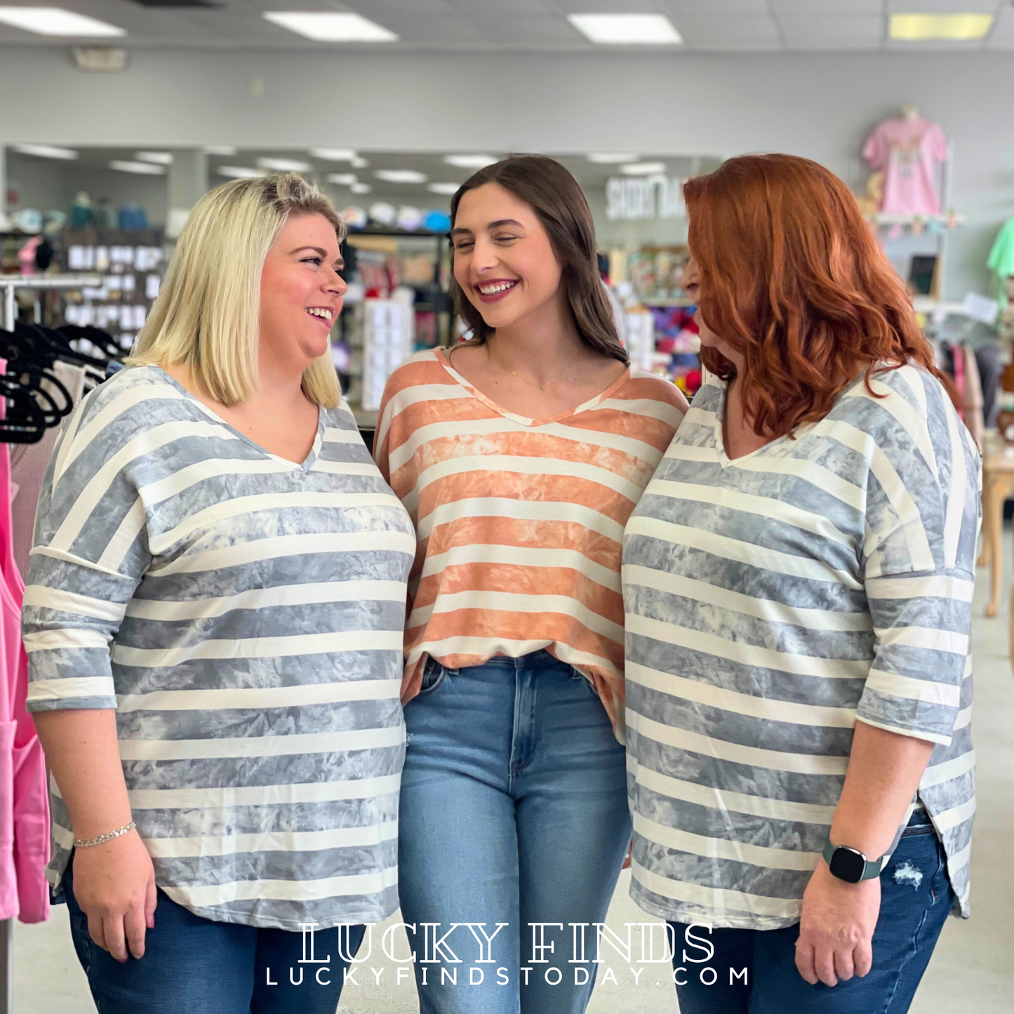 Regan Striped Comfy Top 8844