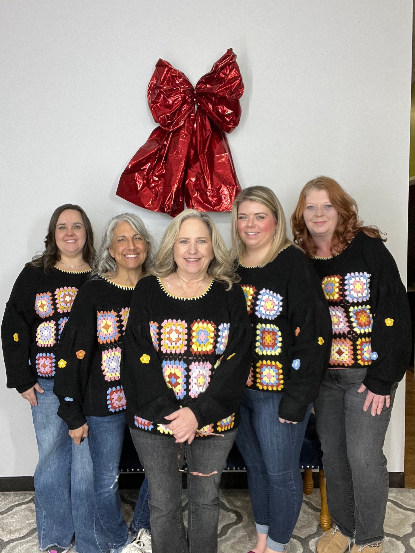 Fancy Granny Crochet Sweater Top W306