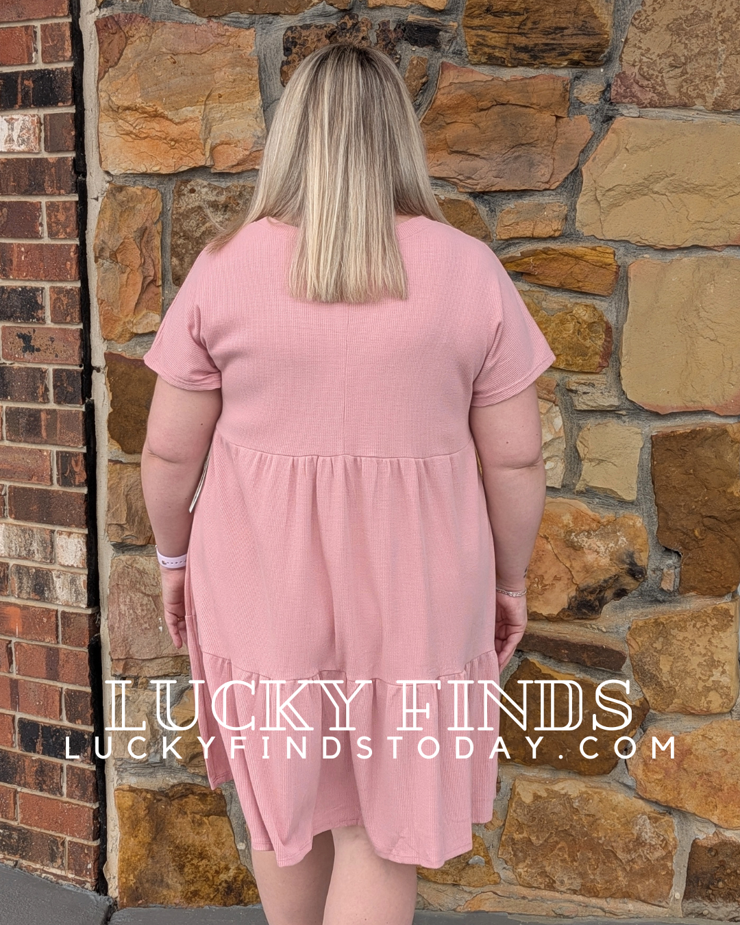 Jordan's Curvy Babydoll Tiered Dress W343