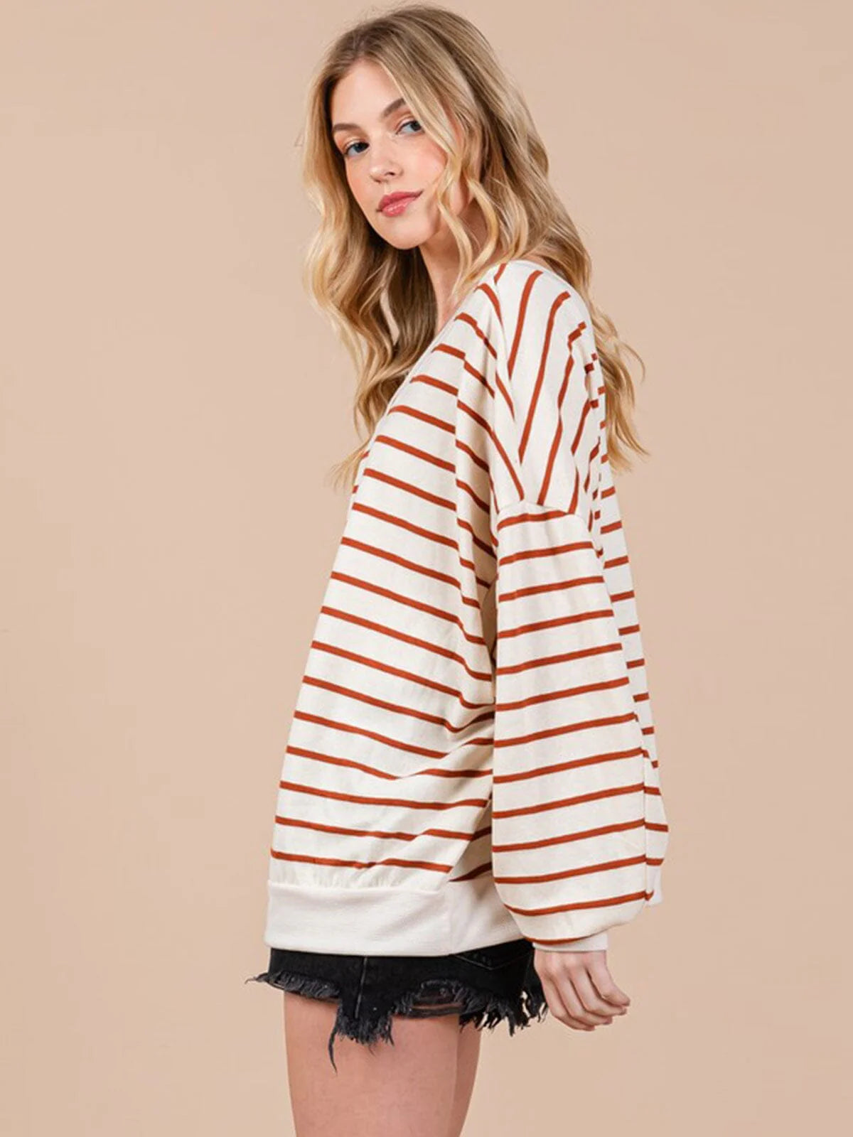 My Rosy Stripes Top 9024