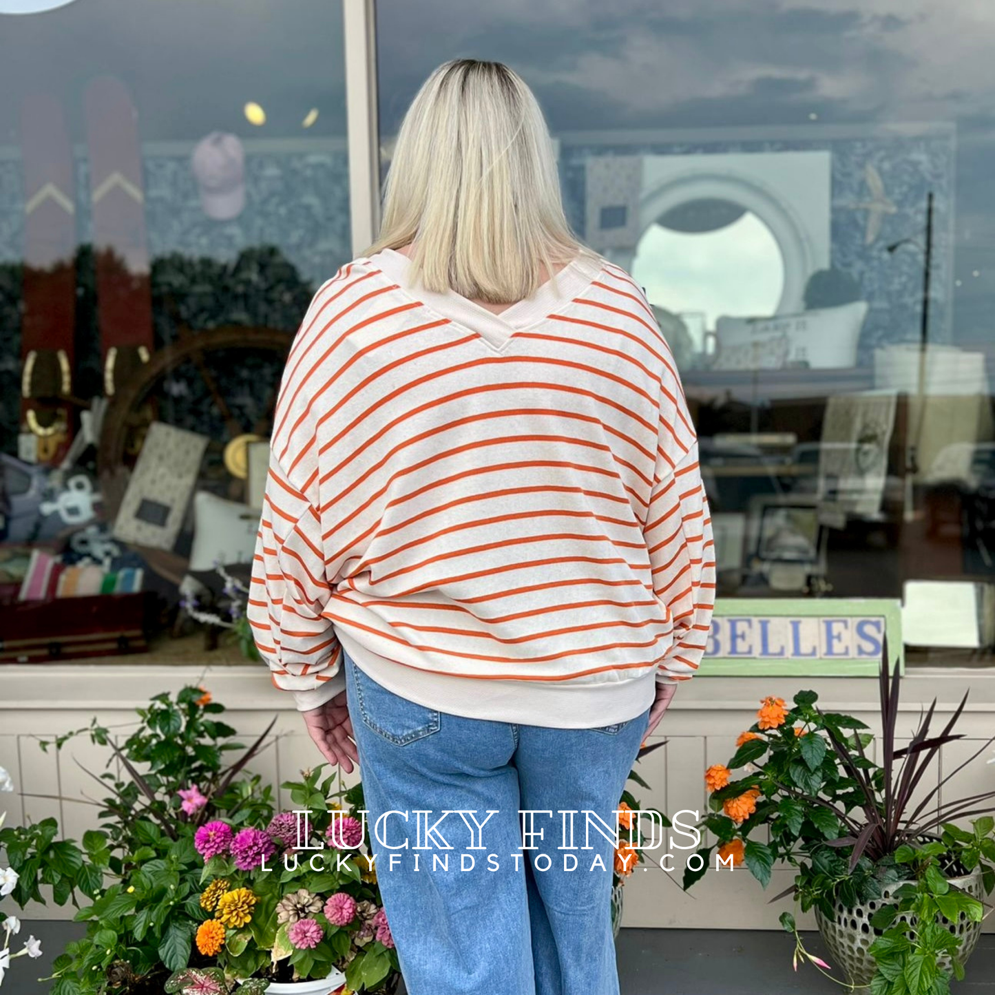 My Rosy Stripes Top 9024