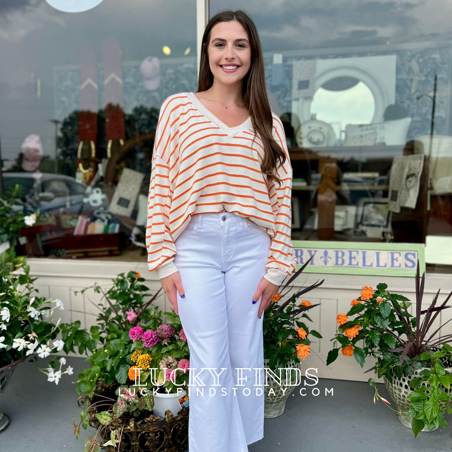 My Rosy Stripes Top 9024