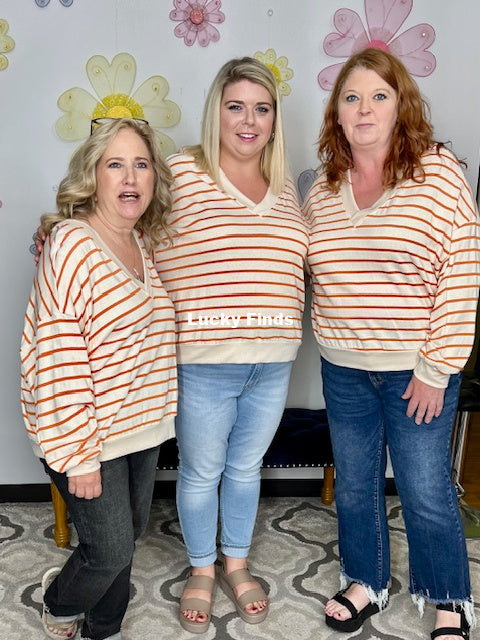 My Rosy Stripes Top 9024