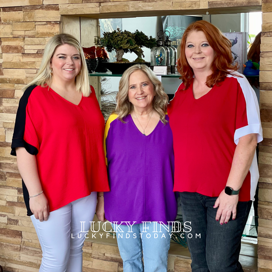 Game Day Colorblock Tunic Top 9039